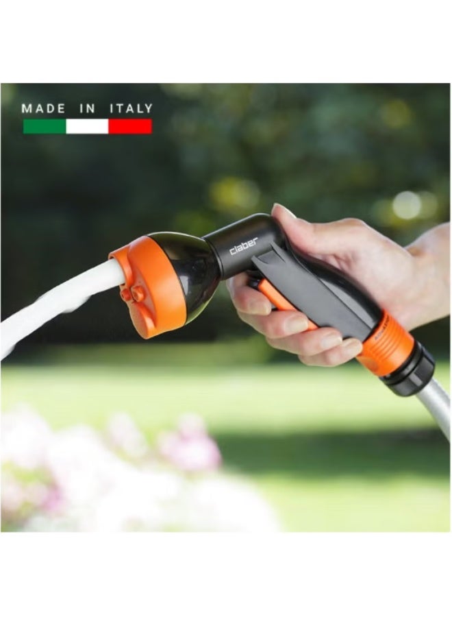 Claber 9053 Starter Garden Irrigation Hose Set Kit With 20 Meter Hose Silver Garden Irrigation Hose Set with Attachment Hose Connecter  Black/Orange/Silver - Image 5